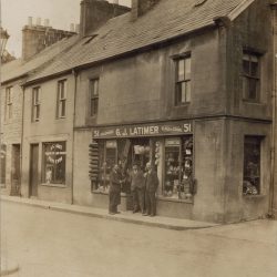 Old shop front Latimers of Langholm